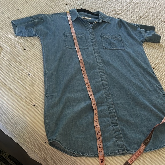 Madewell Chambray Courier Shirt Dress - Picture 10 of 10